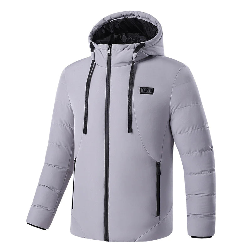 Chaqueta de invierno con calefacción de 11 zonas - Alimentación por USB mas           No se incluye la Batería.