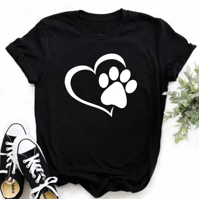 Camiseta gráficos perrunos