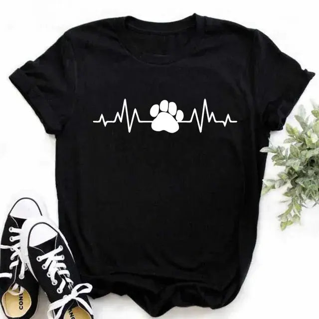 Camiseta gráficos perrunos