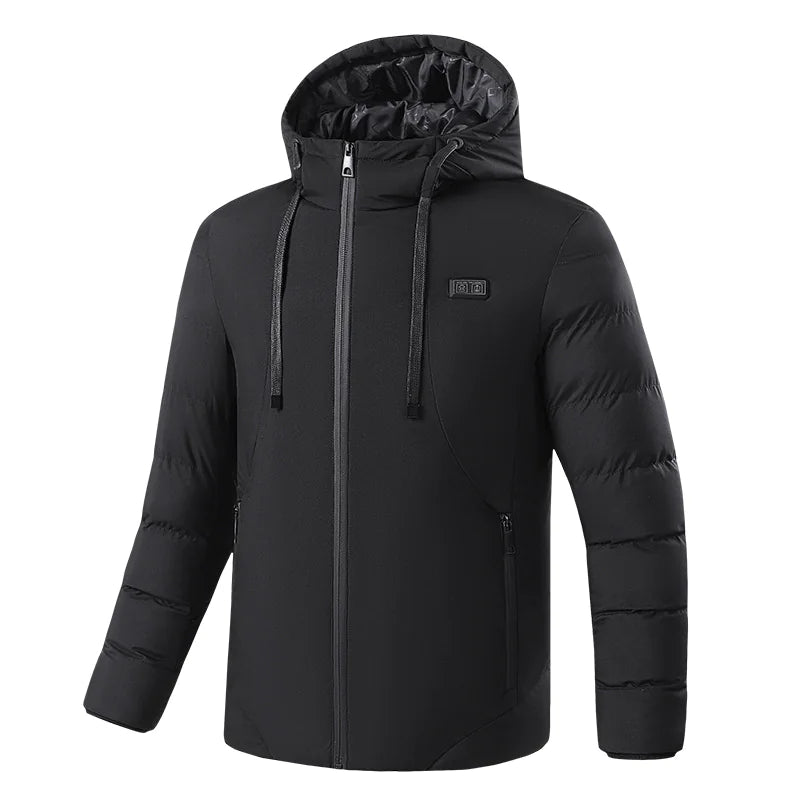 Chaqueta de invierno con calefacción de 11 zonas - Alimentación por USB mas           No se incluye la Batería.